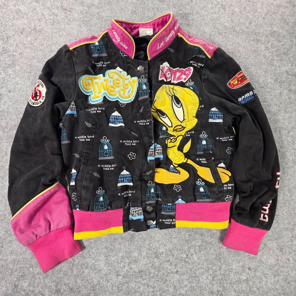 Tweety Bird Lot 29 Racing Jacket Youth Large Kids Looney Tunes